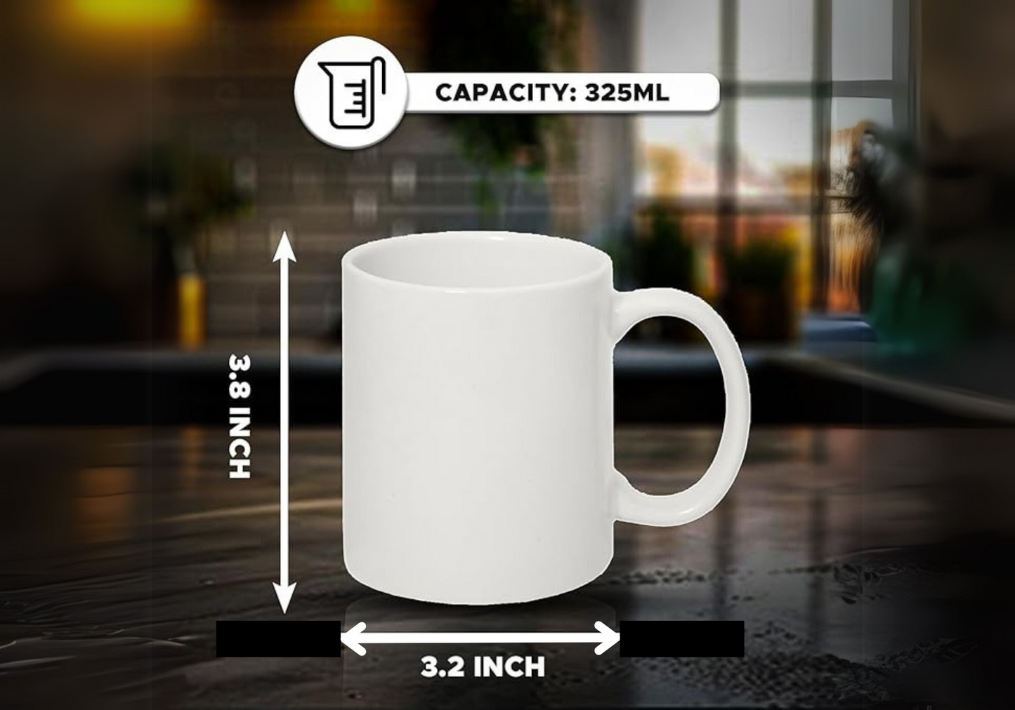 Customised Mugs (One Side Text, Other Side Image)