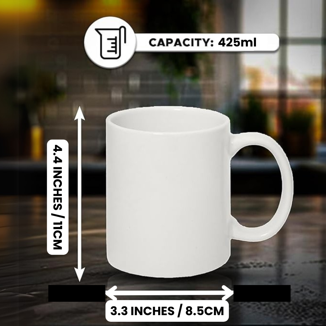 Customised Mugs (One Side Text, Other Side Image)